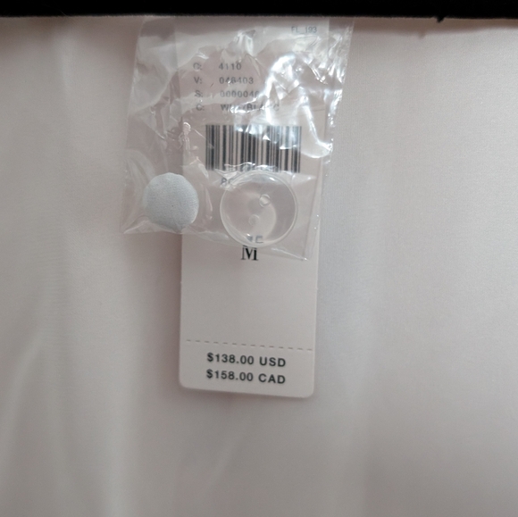 Anthropologie Hutch White Wrap Blouse.. Gorgeous, Size Medium, NWT 138 Retail - Picture 4 of 5